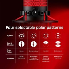 New HyperX QuadCast USB Condenser Gaming Microphone with 3 Year Protection Plan