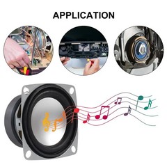 DWEII 6Pcs 2″ 4Ohm 3W Full Range Audio Speaker Stereo Woofer Loudspeaker
