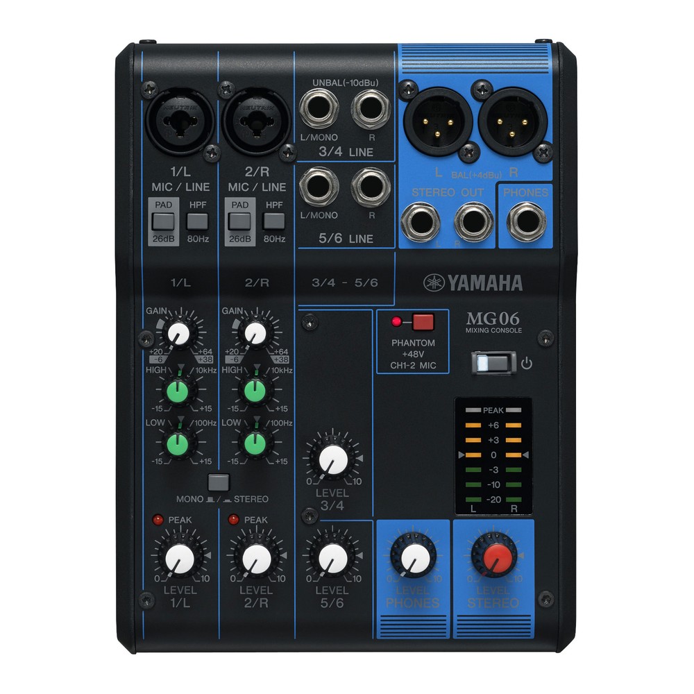 Yamaha MG06 6-Channel Analog Mixer