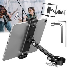 Music Microphone Stand Holder Bike Treadmill Mount for 4.7-12.9″ Tablet iPhone
