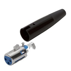 XLR Female Connector 3 PIN Microphone Jack MIC Speaker Audio Adapter Black 10PCS