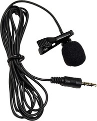 Omnidirectional Lavalier Microphone for iPhone & Tablet – External Clip On Mini