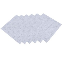 6Pcs Small Check Acoustic Soundproof Panel Fire Resistant Sound-Absorption GTCT