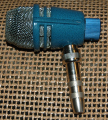 Custom Darome 431 Harp Harmonica mic with Hi-Z Dynamic Element 1/4″ jack, Blue!
