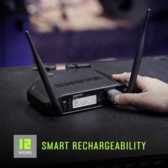 Shure GLX-D+ SB904 Lithium-Ion Rechargeable Battery 12 Hour Runtime