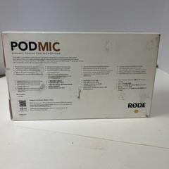 Brand New Rode PodMic Dynamic Broadcast Microphone (minor box tear at seal) NEW