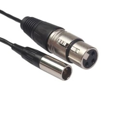 3-Pin Mini XLR Male to XLR Female Lavalier Microphone Cable
