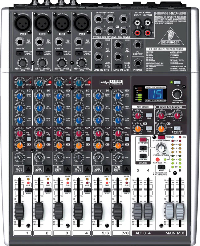 Behringer Xenyx X1204 Usb Mixer With Effects