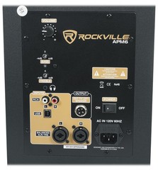 (2) Rockville APM6B 6.5″ USB Studio Monitor Speakers+36″ Black Premium Stands