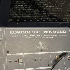 Behringer Eurodesk Model MX9000 48-Channel 8-BUS Mixing Console with Case