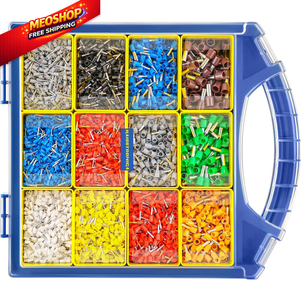 haisstronica Wire Ferrules Connectors Kit – 5000PCS AWG22-7 12 AWG22-7,