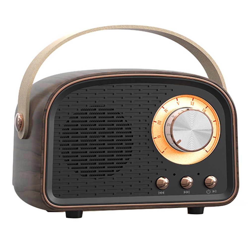 Portable Retro Bluetooth Speakers Wireless Vintage Speaker Outdoors for Home