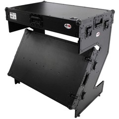 ProX XS-ZTABLEBL JR Portable Z-Style DJ Table Flight Case w Wheels & Lock Black