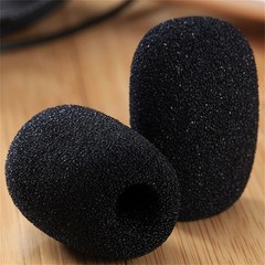 5X Black Handheld Stage Microphone Windscreen Foam Mic Cover Soft Sponge 35x10mm