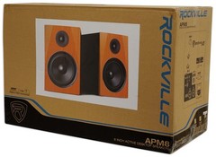 2) Rockville APM8C 8″ Powered USB Studio Monitor Speakers+36″ Premium Stands
