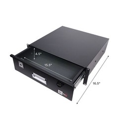 ProX T-3RD-18 Heavy Duty 18″ Deep 3U Metal Locking Rackmount Drawer For 19″ Rack