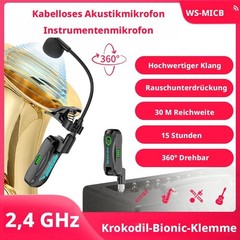 2.4G Wireless Saxophone Microphone System