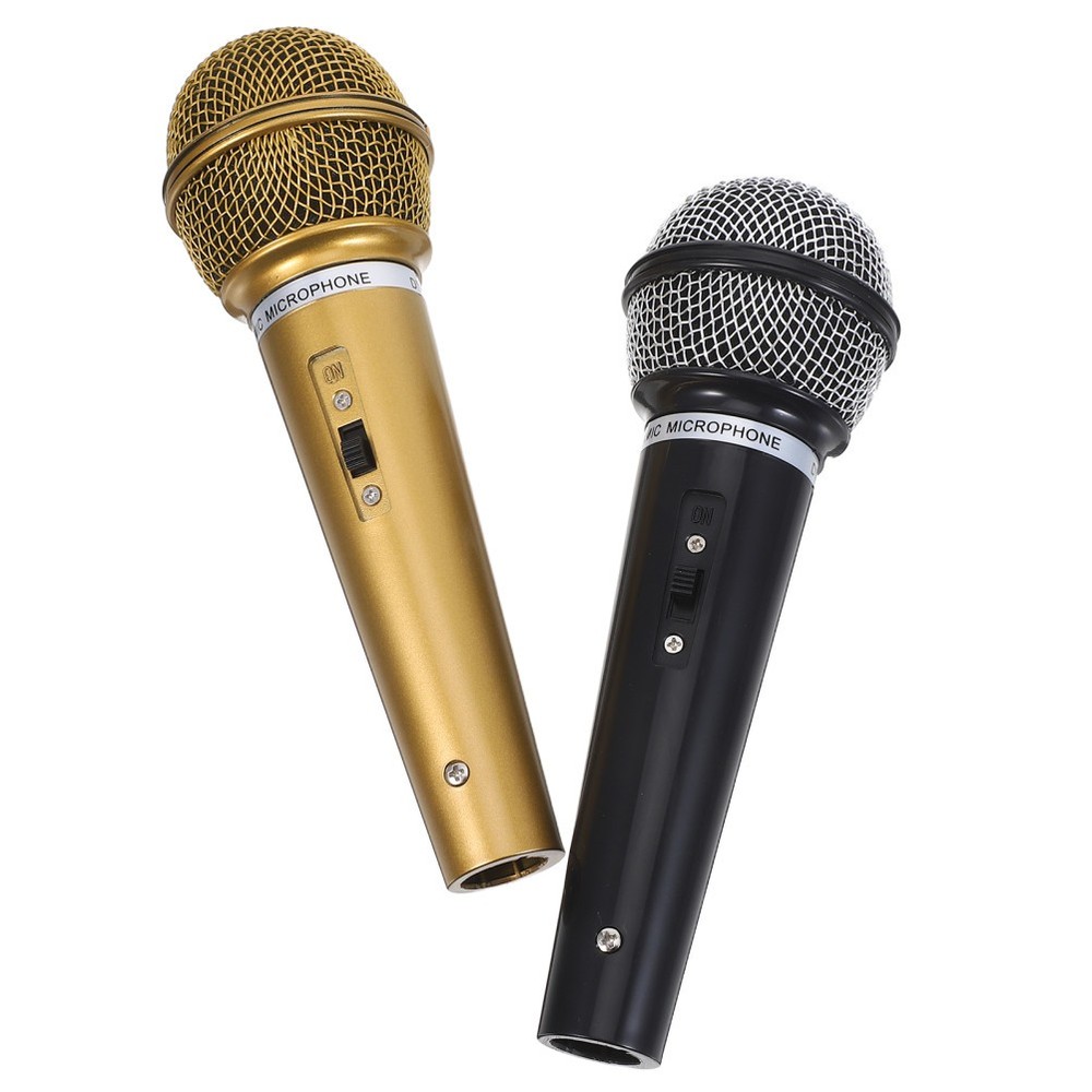 2Pcs Durable Plastic Microphone Props for Kids Creative Performance and Play