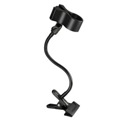 Metal Plastic Mic Clamp Stand Featuring Bendable Tube for Studio Recording