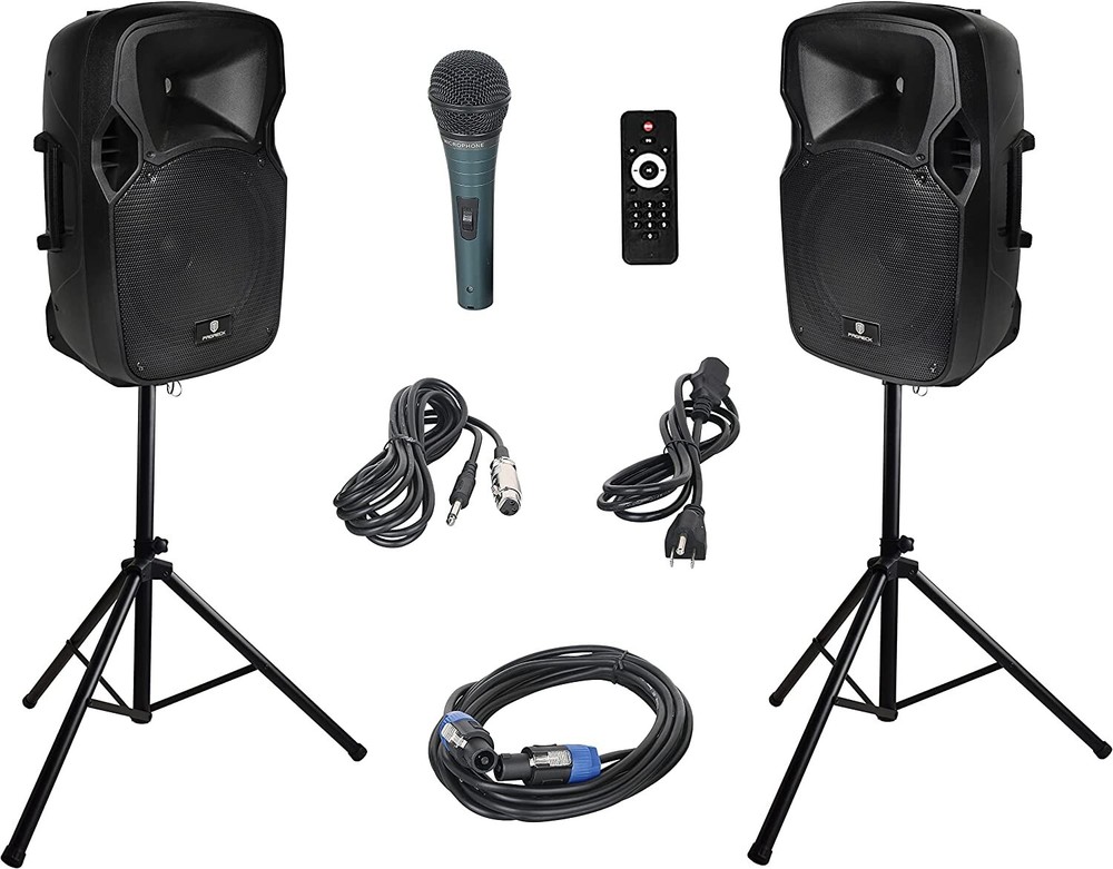 PRORECK 12″ Active Speaker 1000W Bluetooth Karaoke Home Party Audio Sound System