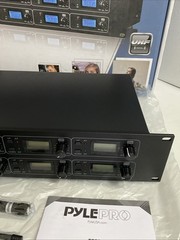 Open Box Pyle Professional 8 Channel UHF Wireless Microphone System PDWM8250