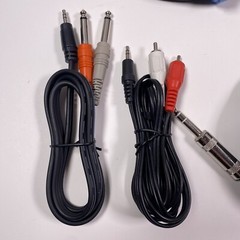 Audio Cable 1/4″ Lot Various Lengths For DJ Sound Booth Stage EUC