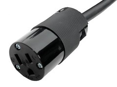 Elite Core PowerCon B Gray to Edison Female Power Cable 30′ 12 Gauge