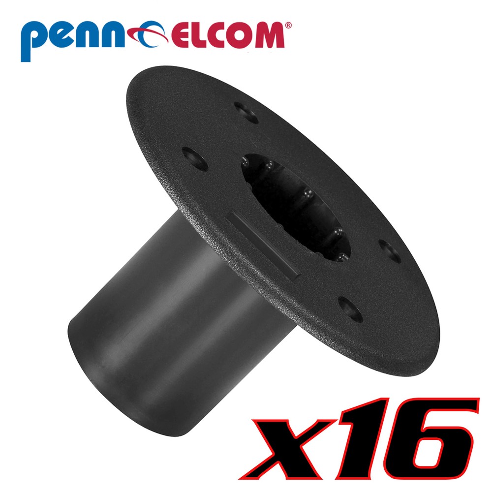 16 Penn Elcom M1538 Speaker Mounting Top Hat for 1-3/8″ Tripod Stand Plastic
