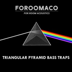 4 Pack Triangular Bass Traps for Ceiling Corners – Acoustic Foam Panels, Black