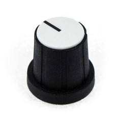 PixelGear Black 18-Point Knob with Gray Cap for Rane HC-6, MP-24, PE-15, SM-26