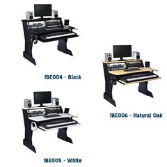 Musiea BE200 Series Music Studio Desk Workstation with 2 x 4U rack (Natural Oak)