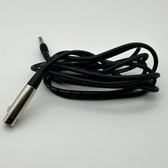 10FT Live Wire Black Shielded Audio Interconnect Cable Female XLR to TSR 1/4″