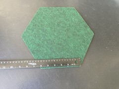 12x Hexagon Acoustic Panels 6 Inch Green Sound Absorbing Foam Tiles 8mm