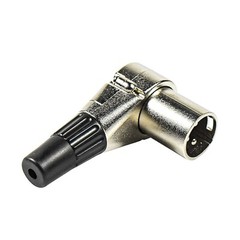 HQRP 3-Pin XLR Adjustable Right Angle Male Connector with 7 Different Position