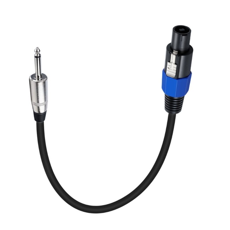 Speakon to 1/4″ Mono Speaker Cable 6.35mm TS Plug to Speakon Male Speaker Wire