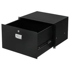 19″ 1U/2U/3U/4U/6U Rack Mount DJ Deep Drawer Server Cabinet Case With Keys Black