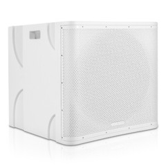 Sound Town 1600W 18” Powered Sub with DSP, LPF, Plywood, White (CARME-18SWPW)