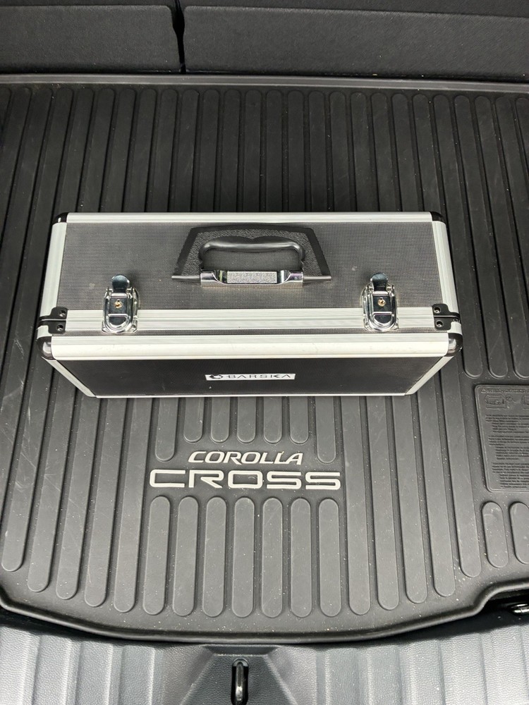 Barska Aluminum Foam-Lined Case w/ Carry Handle Black/Silver
