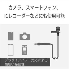 Sony ECM-L1 Pro-Quality Omnidirectional Lavalier Microphone 3.5mm Plug-in Power