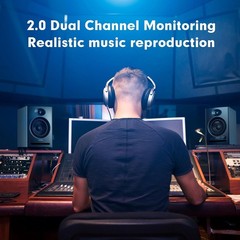 Dynamic C7 Studio Monitors – 3.5-inch Woofer with Wireless Versatility – Black