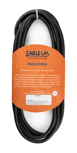 Cable Up SPK12/2-PP-10 10 ft 12AWG TS to TS Speaker Cable