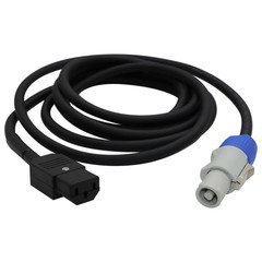 10FT 16AWG Stage Lighting Fixture PowerCon to IEC-60320-C13 Power Cable Adapter