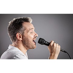 TASCAM TM82 Dynamic Microphone for Recording Vocals and Instruments Black