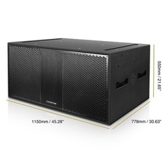 Sound Town Line Array Set, Dual 18″ Sub, 4x Dual 10″ Spkr, Board ZS-218SP210BP4C