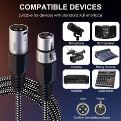 Professional Grade XLR Cable 2 Pack
