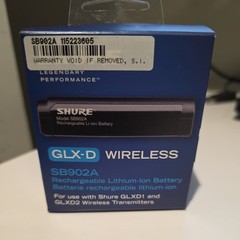 SHURE SB902A GENUINE 1350mAh Lithium-Ion Battery GLX-D Wireless GLXD1 GLXD2 MXW2