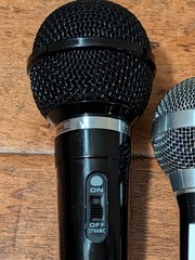 Lot of 2 Microphones EX-242 WMS-20 Japan & Uni-Directional Dynamic 600 DM-30