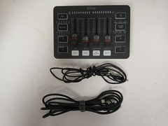 Fifine AmpliGame SC3 USB RGB Gaming Audio Mixer, Black