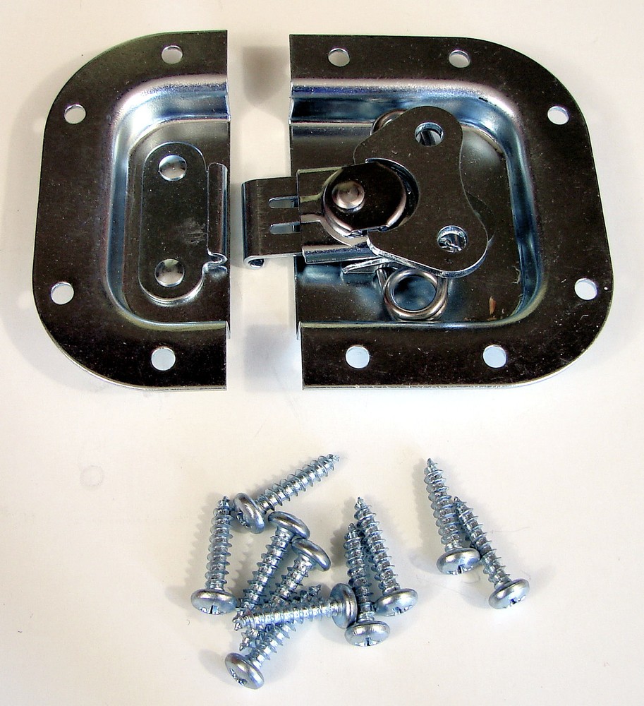 PENN ELCOM 3758 Recessed Butterfly Latch for Racks/ Cases/ Cabs – ZINC