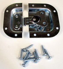 PENN ELCOM 3758 Recessed Butterfly Latch for Racks/ Cases/ Cabs – ZINC